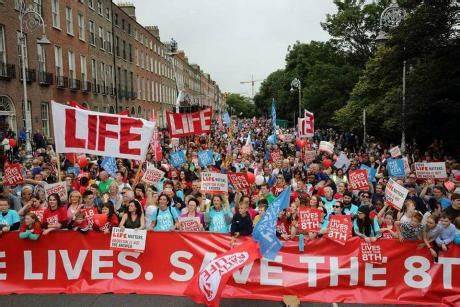 Aborto, Marcia per la Vita in Irlanda